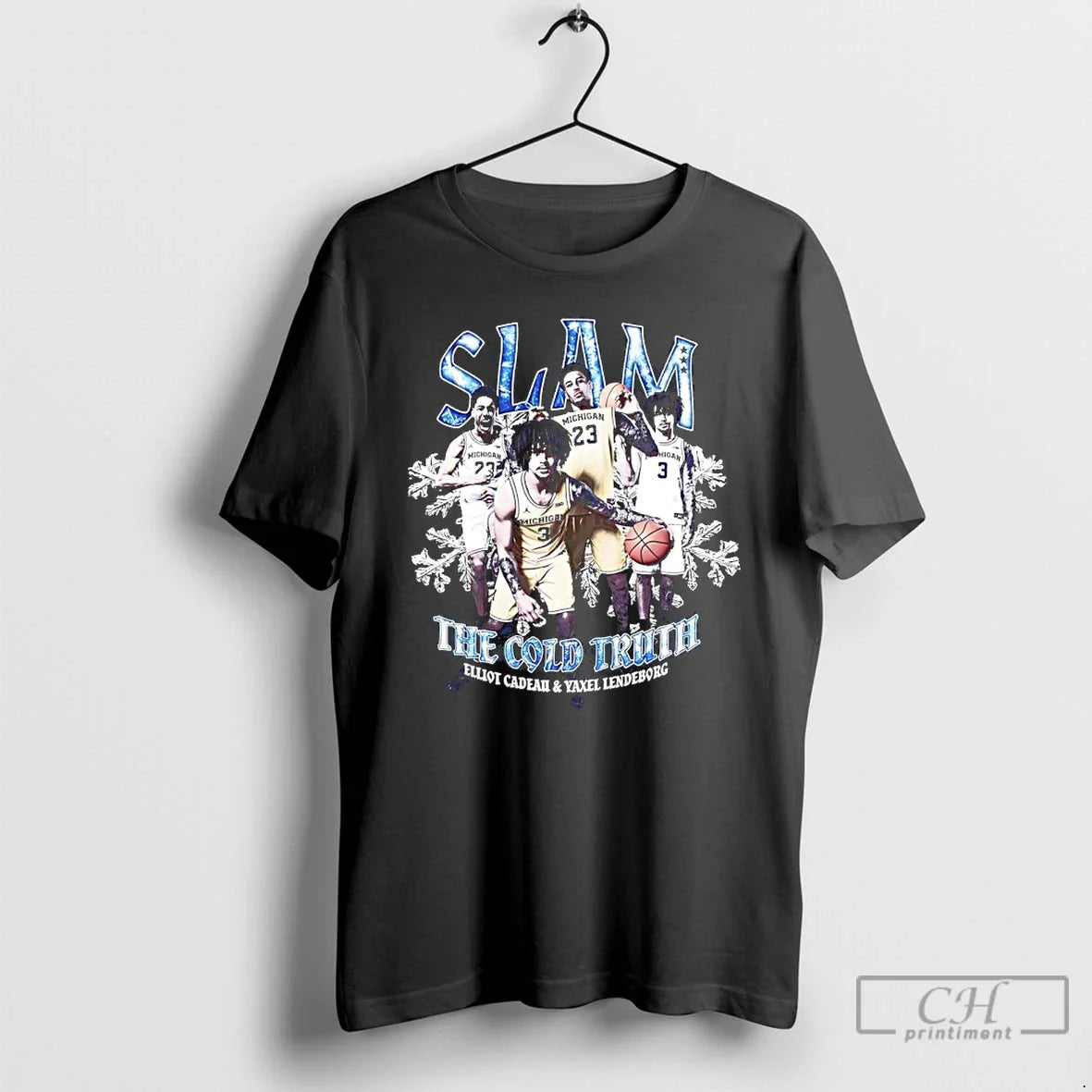Classic The Cold Truth Yaxel Lendeborg And Elliot Cadeau Michigan Wolverines Slam T Shirts Sweater - T-Shirt, Sweatshirt, Hoodie