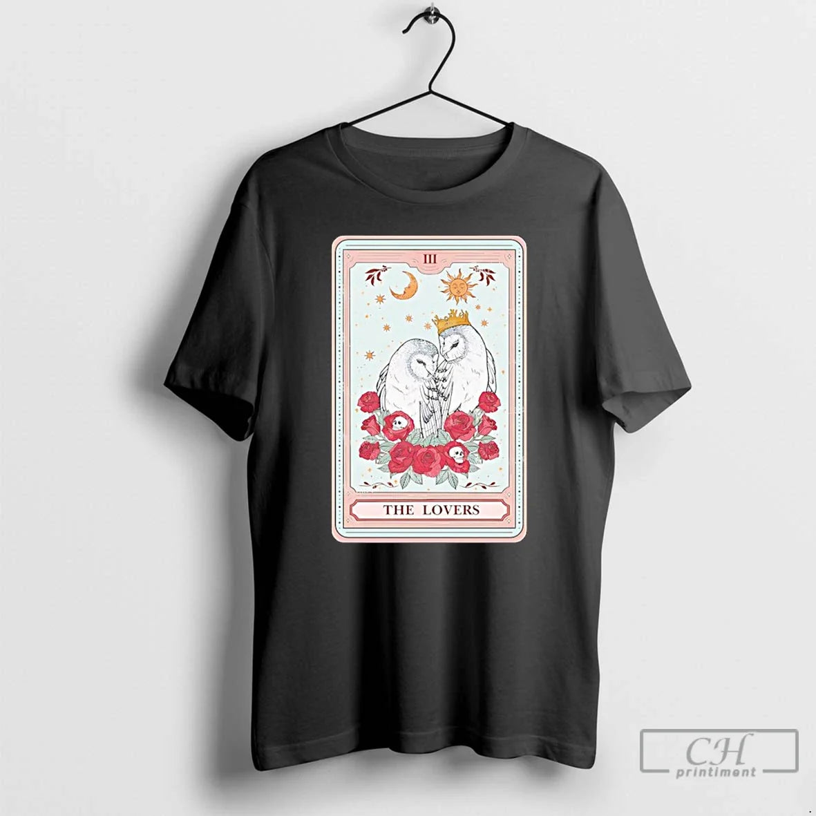 Classic The Lovers Owls Tarot Card - T-Shirt, Sweatshirt, Hoodie