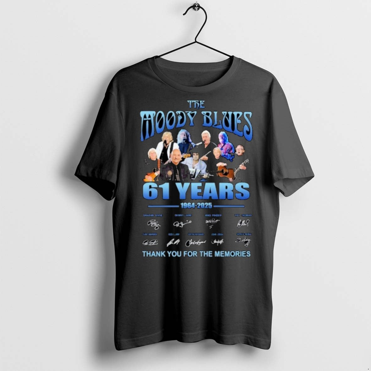 Classic The Moody Blues 61 Years 1964 2025 Thank You - Adult & Kids T-Shirts, Sweatshirts & Hoodies apparel design preview 1