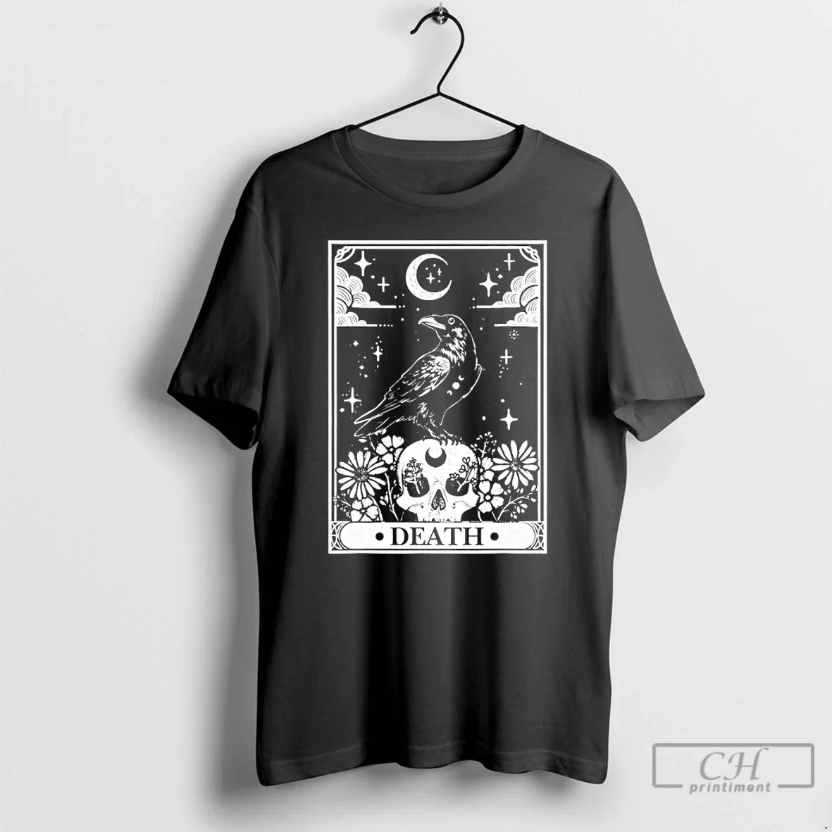 Classic The Crow Death Tarot Card - T-Shirt, Sweatshirt, Hoodie
