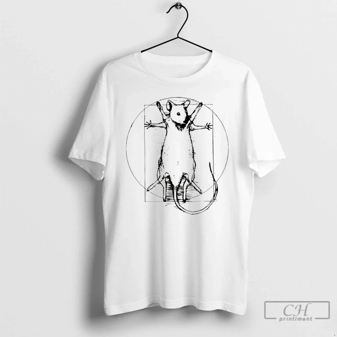 Classic The Vitruvian Mouse Unisex T-shirt, Sweatshirt, Hoodie, Long Sleeve Tee - T-Shirt, Sweatshirt, Hoodie
