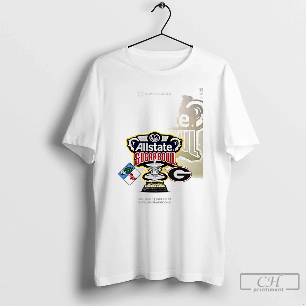 Classic Tulane And Ole Miss Vs Georgia Allstate Sugar Bowl 2026 - T-Shirt, Sweatshirt, Hoodie