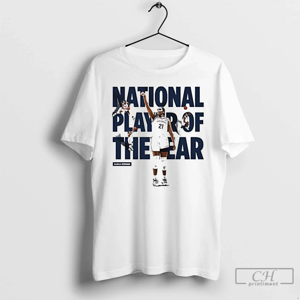 Classic Uconns Sarah Strong 2026 National Player Of The Year Unisex T-shirt, Sweatshirt, Hoodie, Long Sleeve Tee - T-Shirt, Sweatshirt, Hoodie