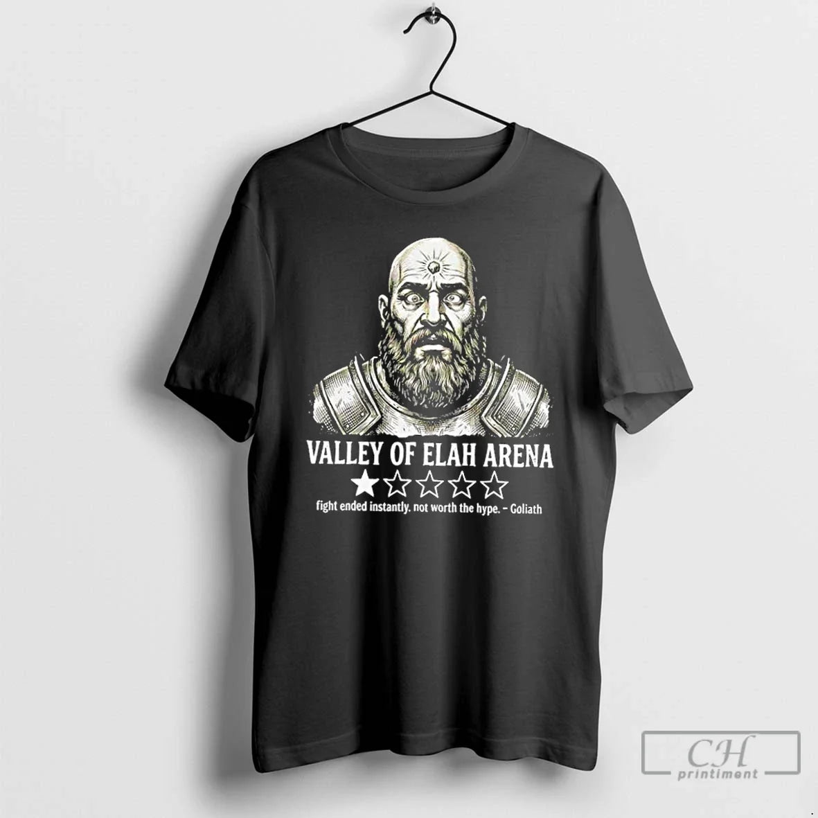 Classic Valley Of Elah Arena Fight Ended Instantly Not Worth The Hype Goliath T Shirts - T-Shirt, Sweatshirt, Hoodie