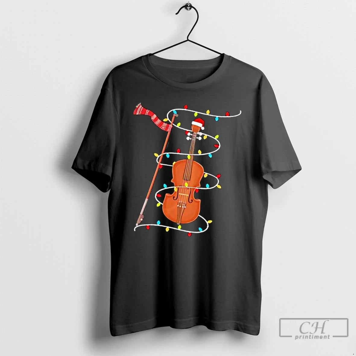 Classic Violin Christmas Lights Stylish - T-Shirt, Sweatshirt, Hoodie