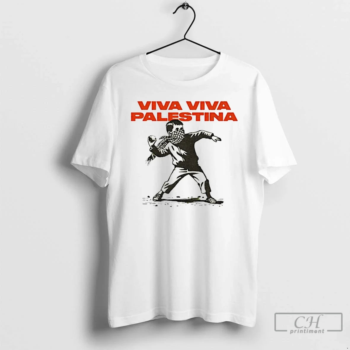 Classic Viva Viva Palestina Paint - T-Shirt, Sweatshirt, Hoodie
