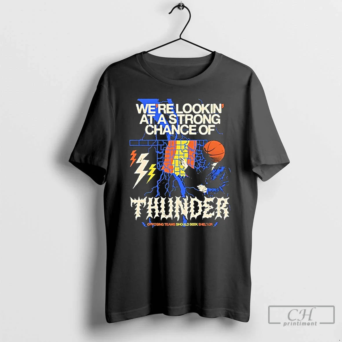 Classic Were Lookin At A Strong Chance Of Thunder Unisex T-shirt, Sweatshirt, Hoodie, Long Sleeve Tee - T-Shirt, Sweatshirt, Hoodie