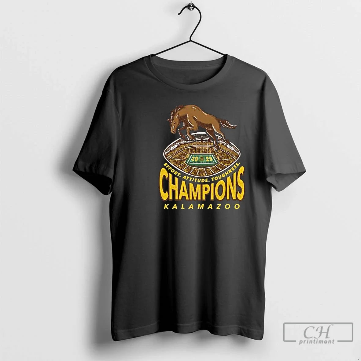 Classic Western Michigan Broncos Kalamazoo Conference Champions Effort Attitude Toughness 2025 Circle Black T Shirts - T-Shirt, Sweatshirt, Hoodie