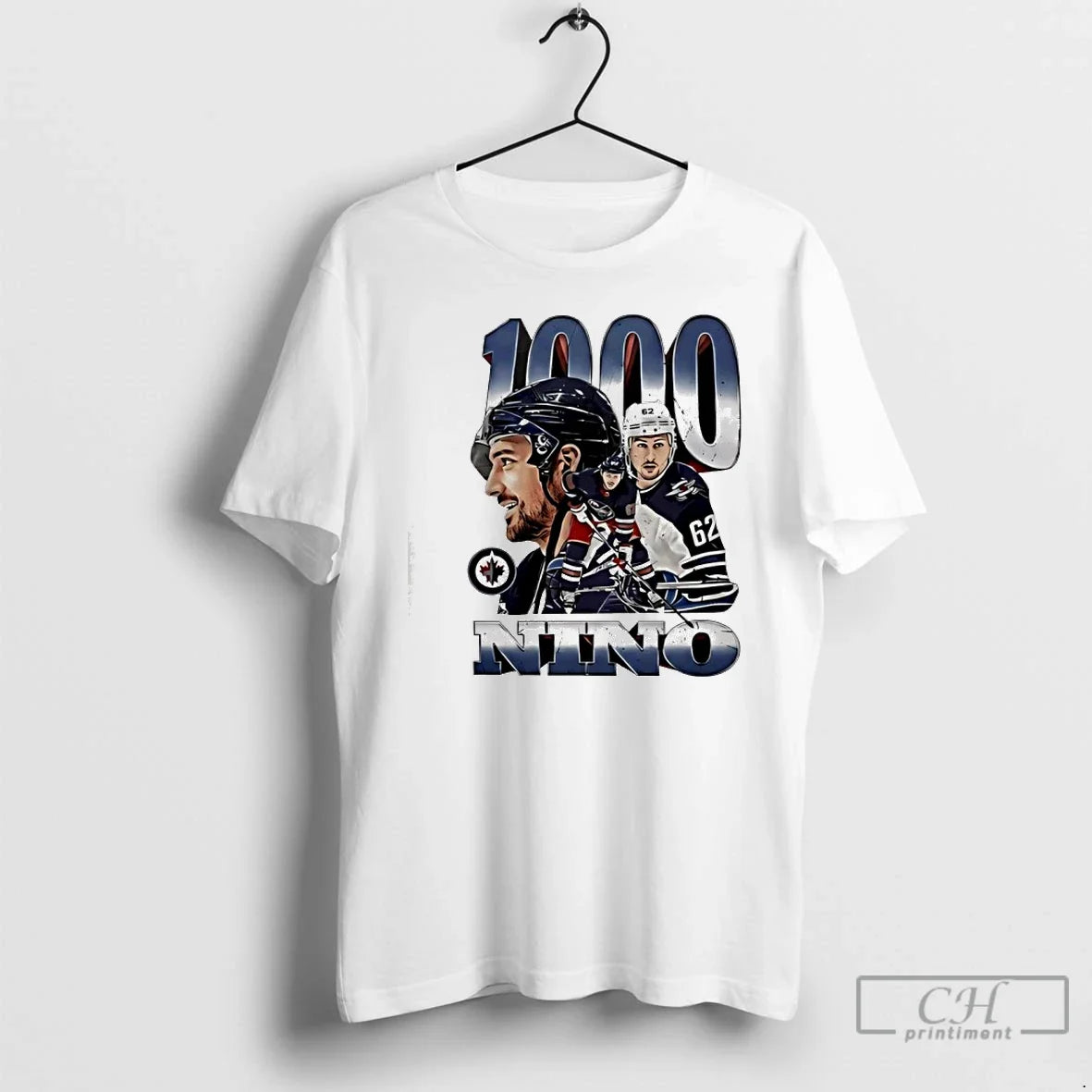 Classic Winnipeg Jets 1000 The Nino 1990 - T-Shirt, Sweatshirt, Hoodie