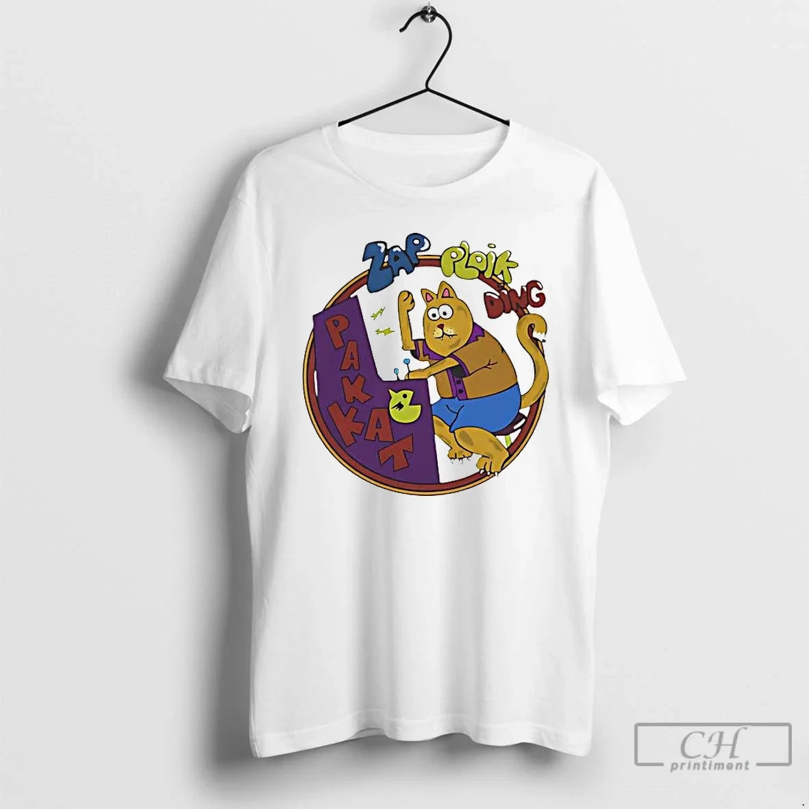 Classic Zap Ploik Ding Pakkat Cat Playing Ding Dong - T-Shirt, Sweatshirt, Hoodie