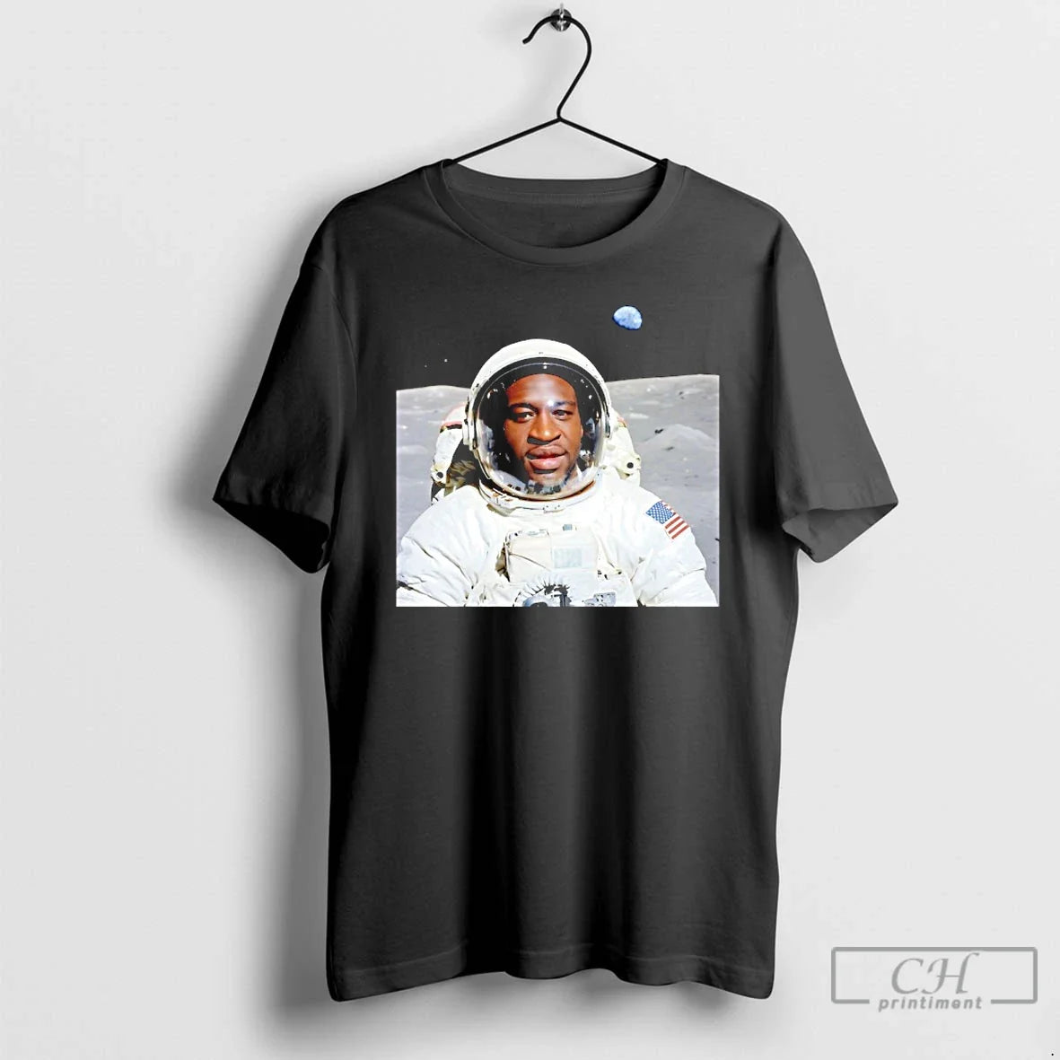 Classic Ek5tibmh George Floyd Astronaut Photo Unisex T-shirt, Sweatshirt, Hoodie, Long Sleeve Tee - T-Shirt, Sweatshirt, Hoodie