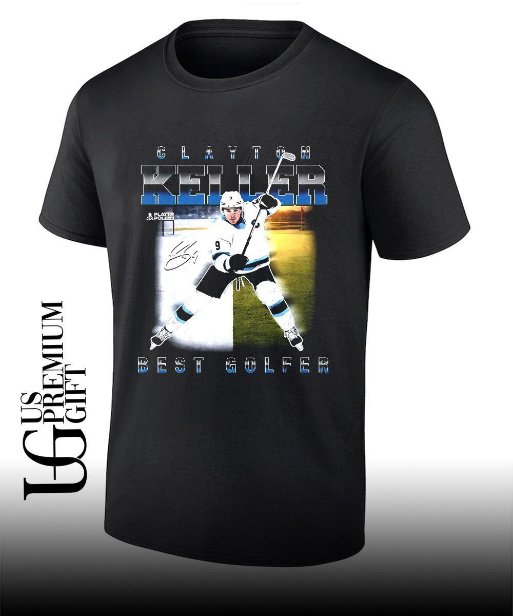 Clayton Keller best Golfer Utah Mammoth NHL signature shirt Unisex T-shirt, Sweatshirt, Hoodie, Long Sleeve Tee - T-Shirt, Sweatshirt, Hoodie