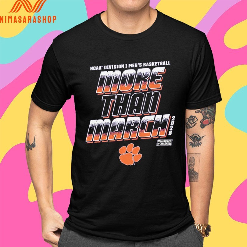 Clemson Tigers 2026 NCAA Division I Men's Basketball - Adult & Kids T-Shirts, Sweatshirts & Hoodies apparel design preview 4