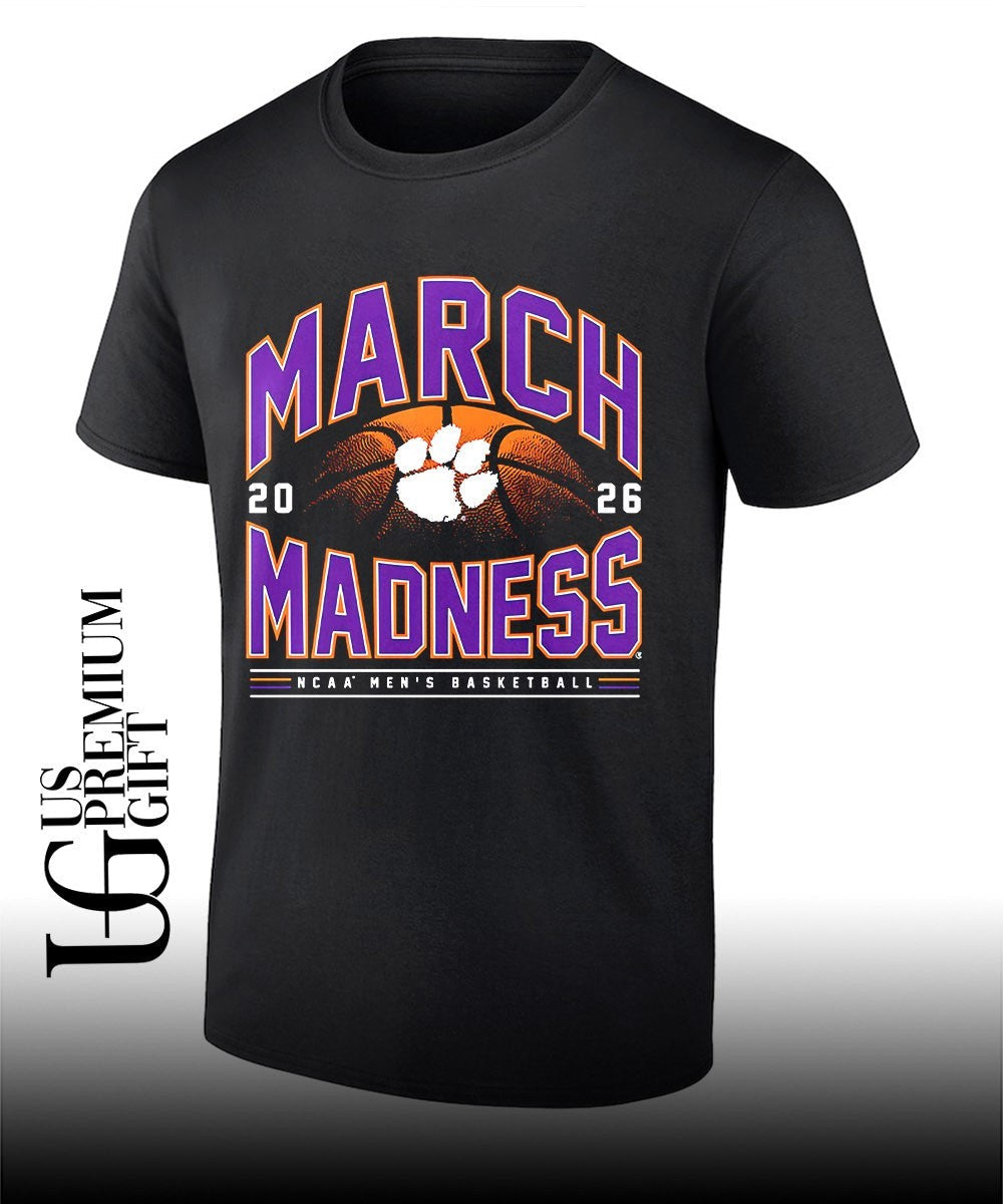 Clemson Tigers Mens basketball 2026 NCAA March Madness shirt Unisex T-shirt, Sweatshirt, Hoodie, Long Sleeve Tee - T-Shirt, Sweatshirt, Hoodie