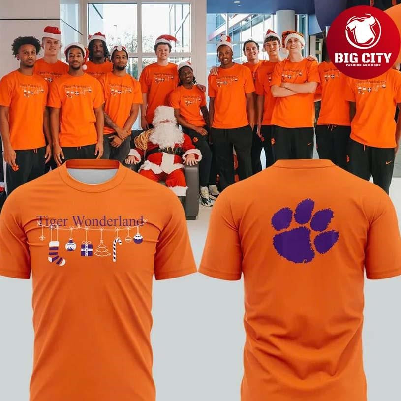 Clemson Tigers Wonderland 2025 Two Sided Shirt Unisex T-shirt, Sweatshirt, Hoodie, Long Sleeve Tee - T-Shirt, Sweatshirt, Hoodie
