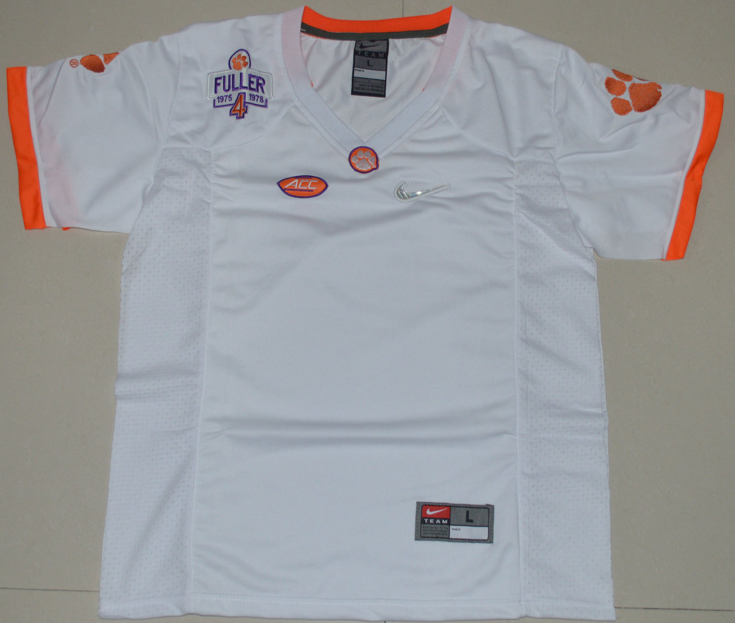 Clemson Diamond Edition Blank Youth White Front College Football Jersey football jersey product view 1