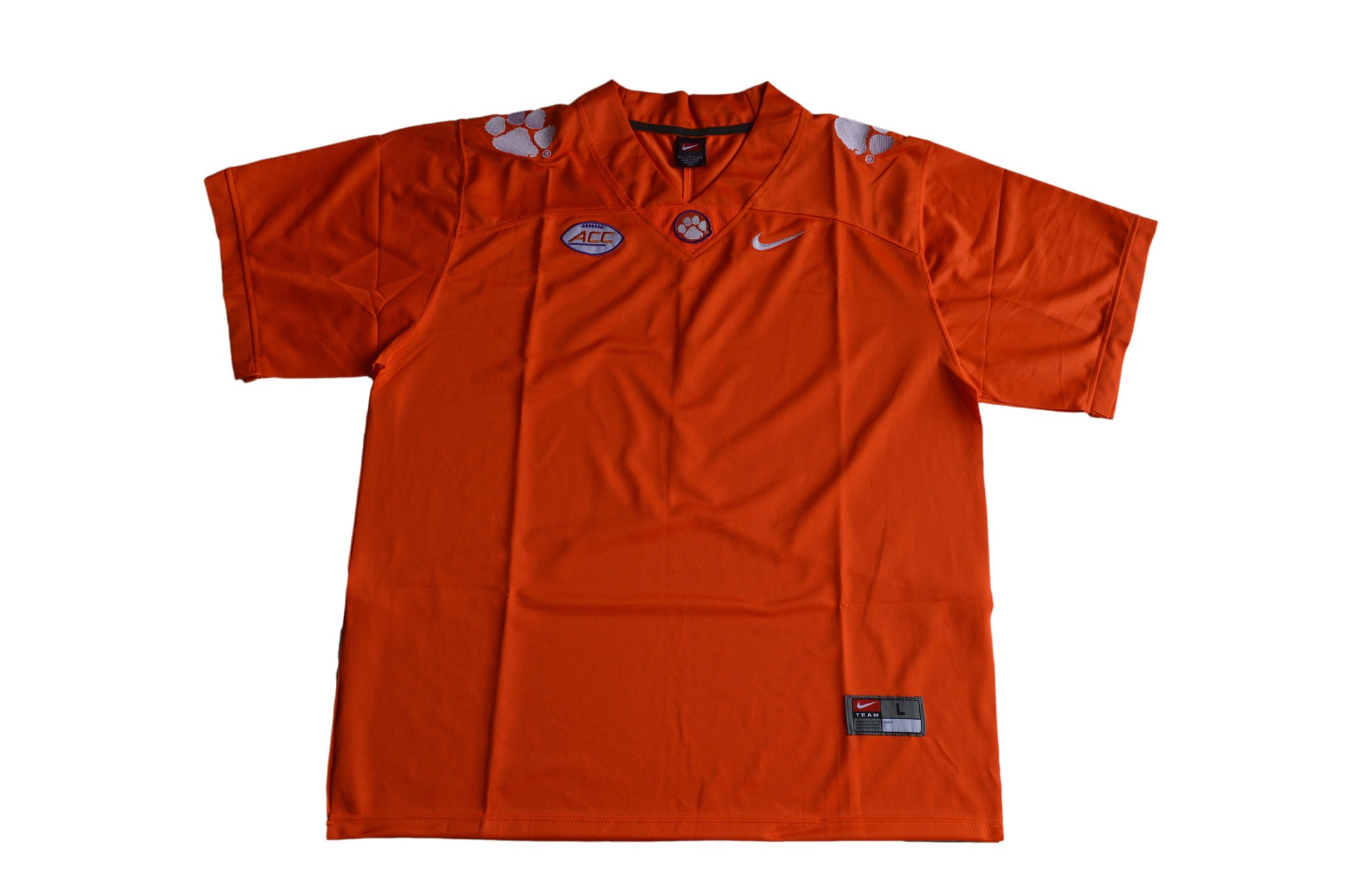 Clemson Tigers Blank New Orange Front College Football Jersey football jersey product view 1