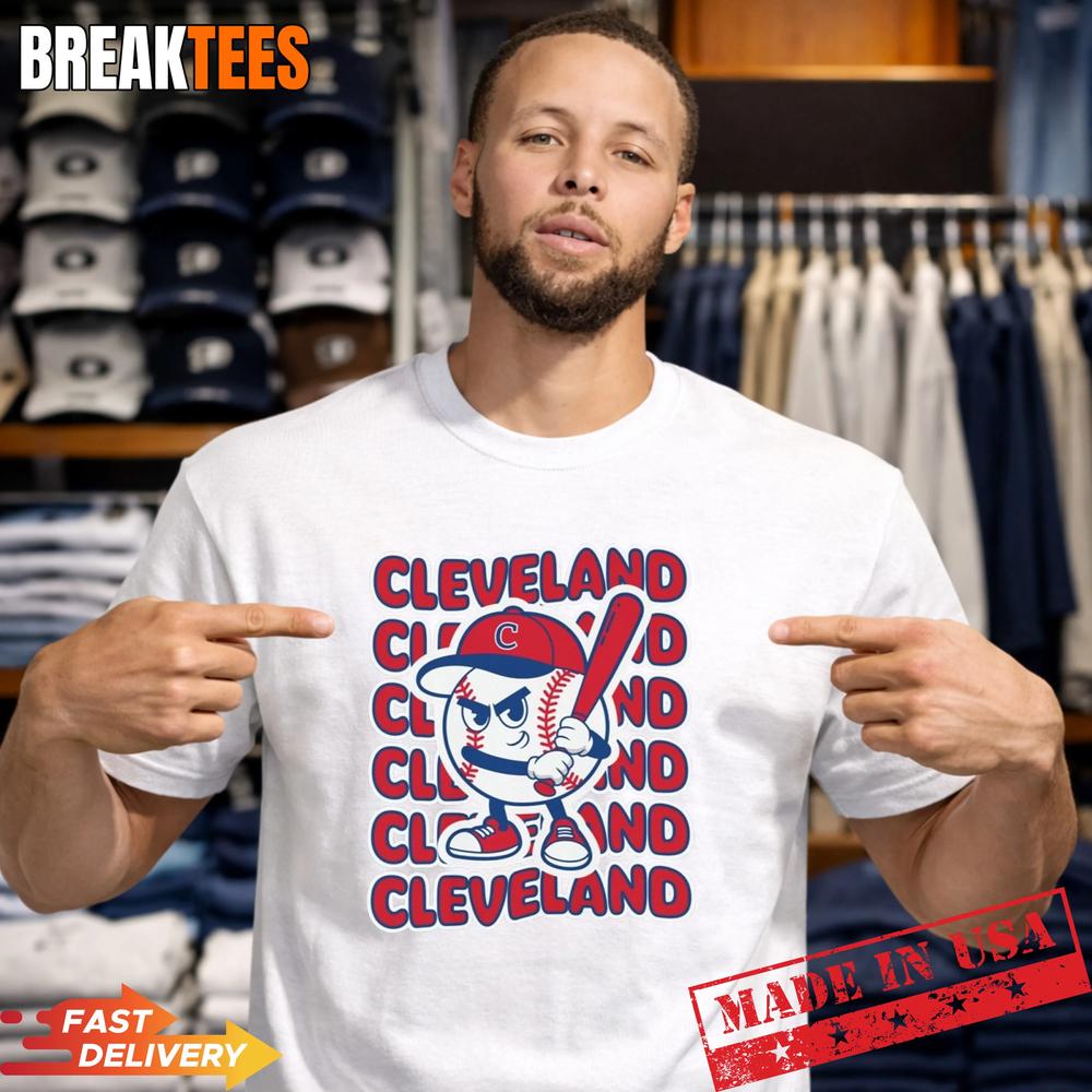 Cleveland Baseball T-Shirt Retro Mascot Tee Unisex T-shirt, Sweatshirt, Hoodie, Long Sleeve Tee - T-Shirt, Sweatshirt, Hoodie