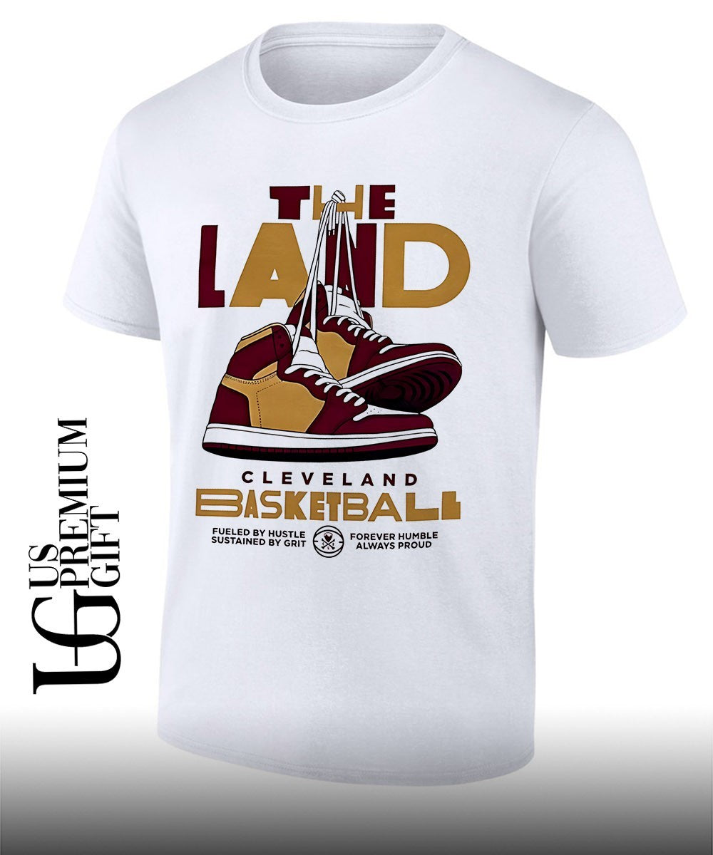 Cleveland Cavaliers Basketball The Land Dunks shirt Unisex T-shirt, Sweatshirt, Hoodie, Long Sleeve Tee - T-Shirt, Sweatshirt, Hoodie