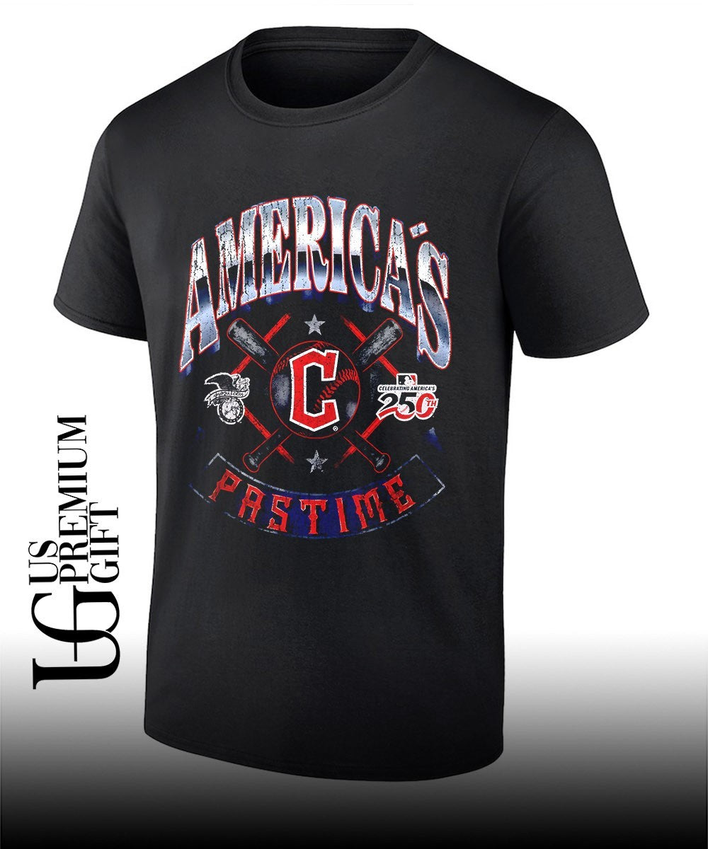 Cleveland Guardians baseball Americana 250th Pastime celebrating logo shirt Unisex T-shirt, Sweatshirt, Hoodie, Long Sleeve Tee - T-Shirt, Sweatshirt, Hoodie