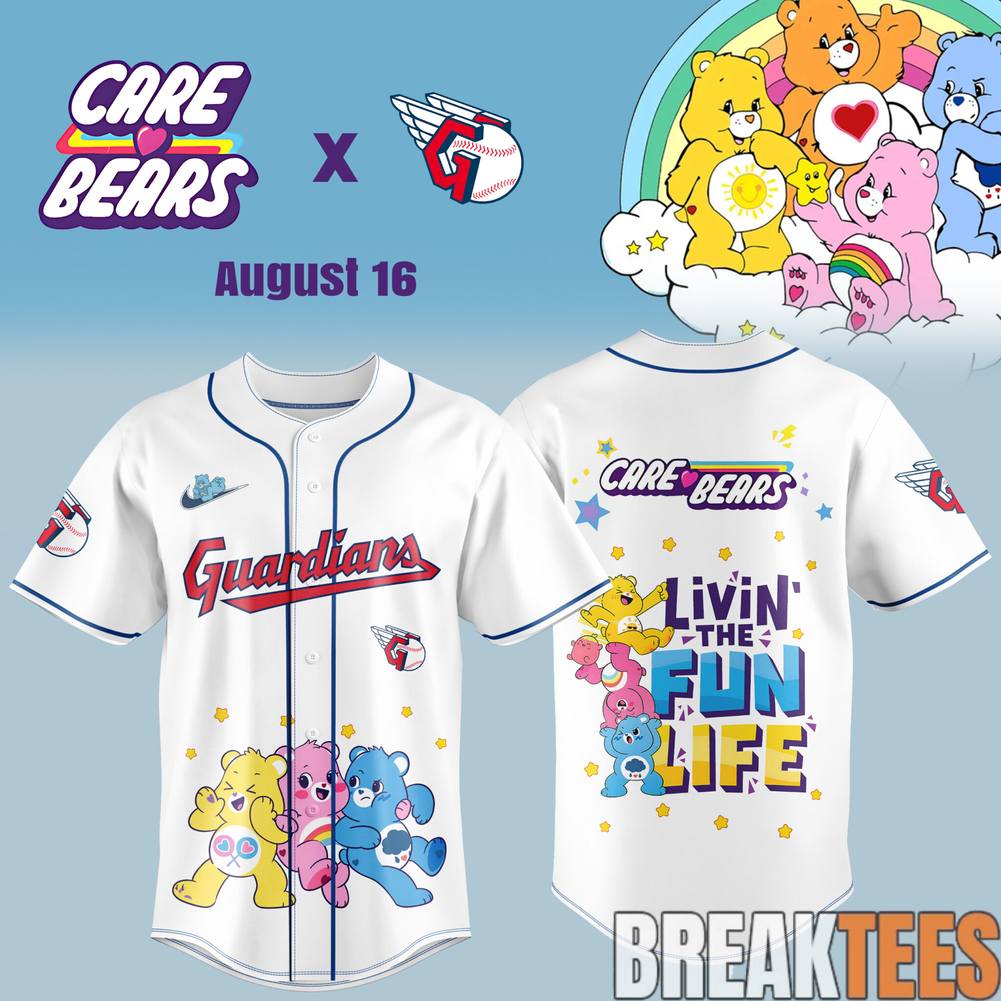 Cleveland Guardians x Care Bears Day Limited Jersey Unisex T-shirt, Sweatshirt, Hoodie, Long Sleeve Tee - T-Shirt, Sweatshirt, Hoodie