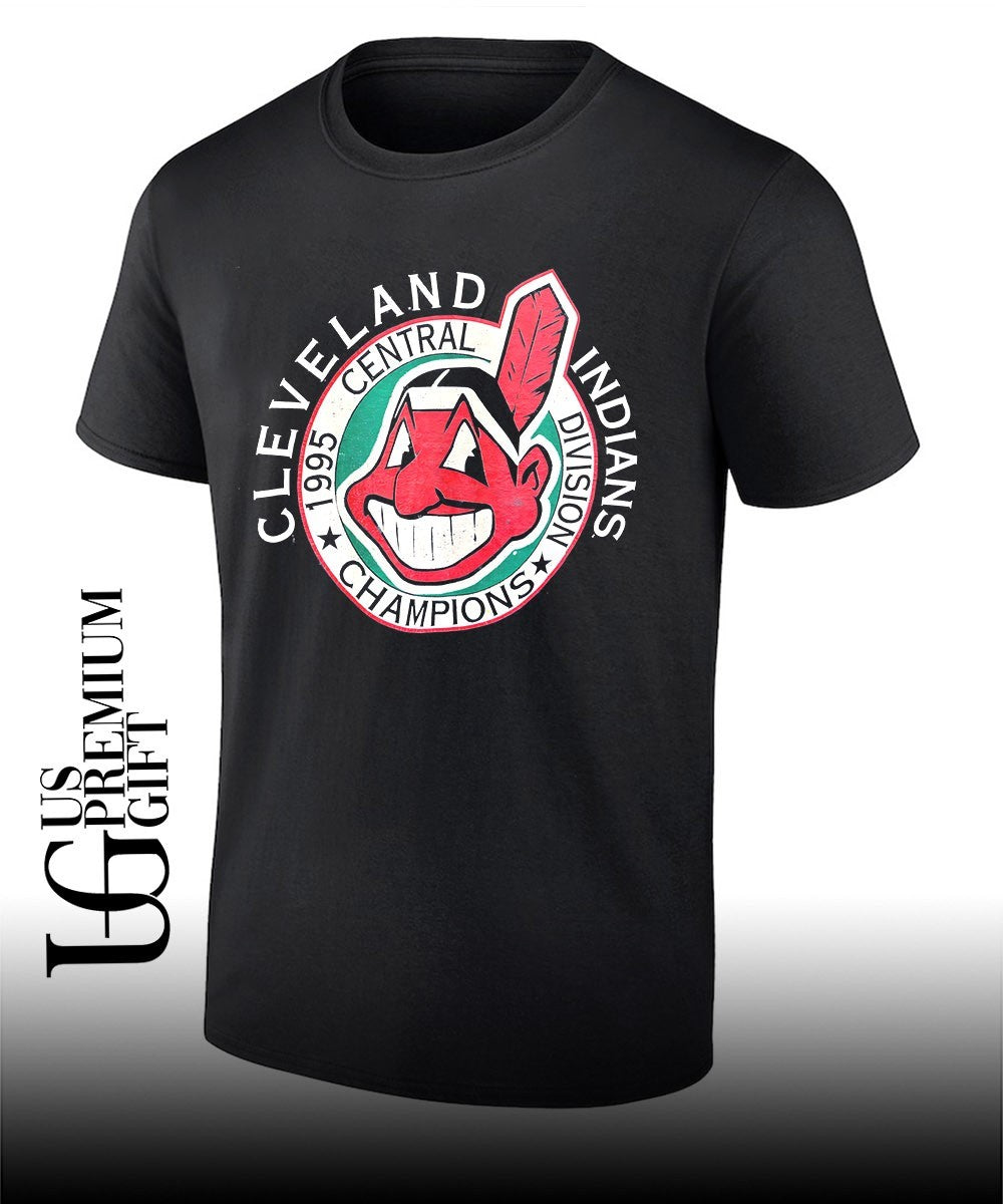 Cleveland Indians 1995 Central Division Champions logo shirt Unisex T-shirt, Sweatshirt, Hoodie, Long Sleeve Tee - T-Shirt, Sweatshirt, Hoodie