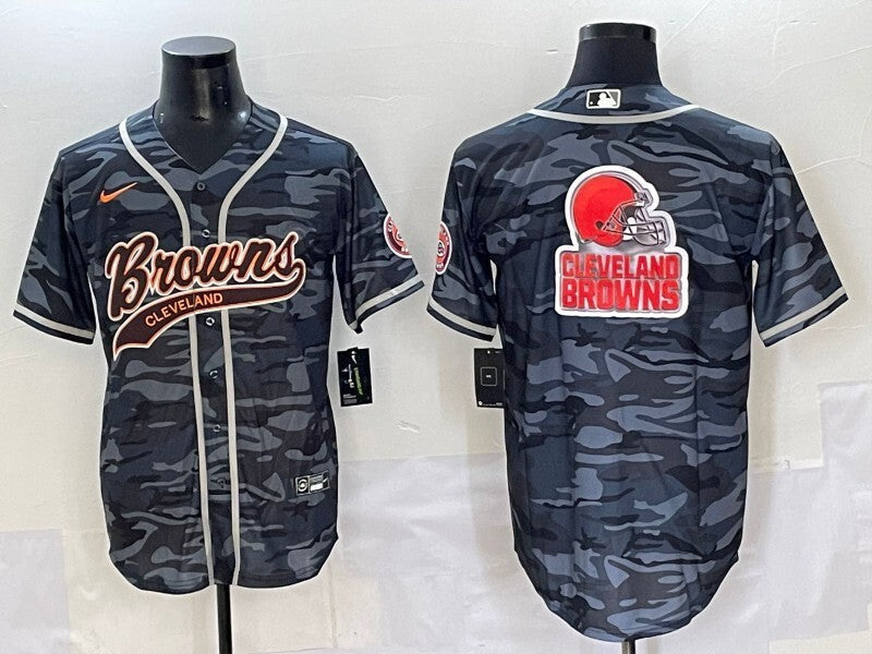 Cleveland Browns Collaboration Style 1 Football Jersey football jersey product view 1
