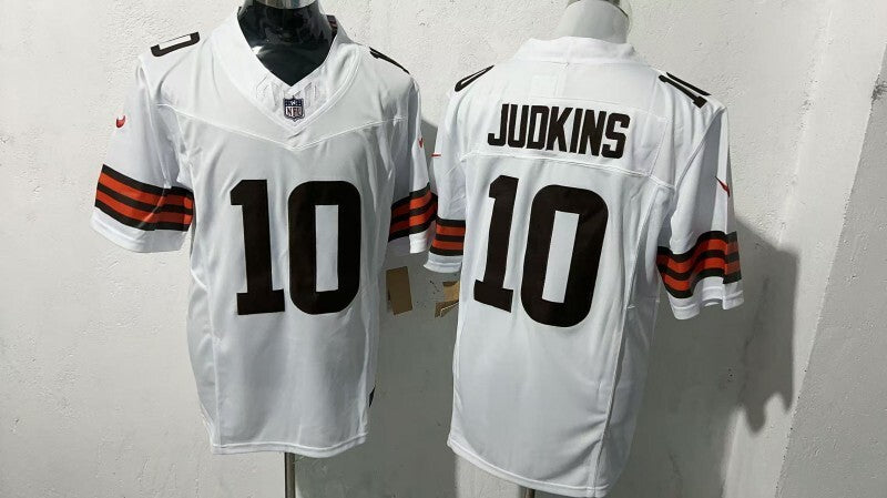 Cleveland Browns #10 Quinshon Judkins Style 1 Football Jersey football jersey product view 1