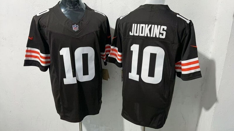 Cleveland Browns #10 Quinshon Judkins Style 2 Football Jersey football jersey product view 1