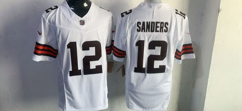 Cleveland Browns #12 Shedeur Sanders Style 1 Football Jersey football jersey product view 1