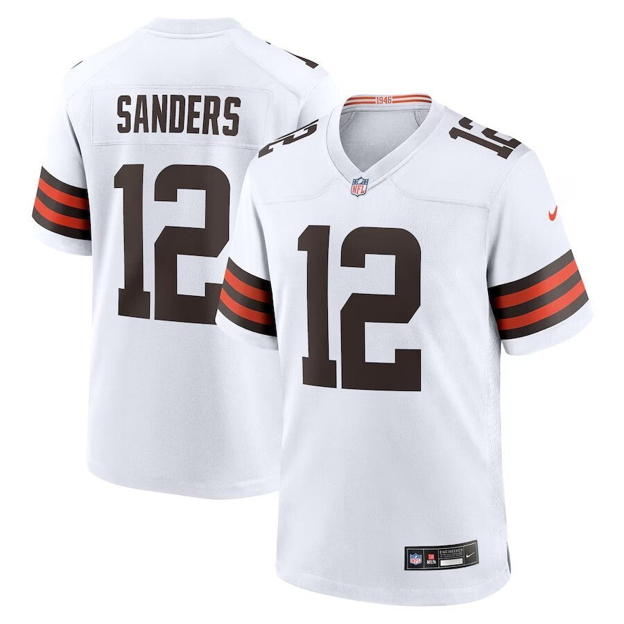 Cleveland Browns #12 Shedeur Sanders Style 10 Football Jersey football jersey product view 1