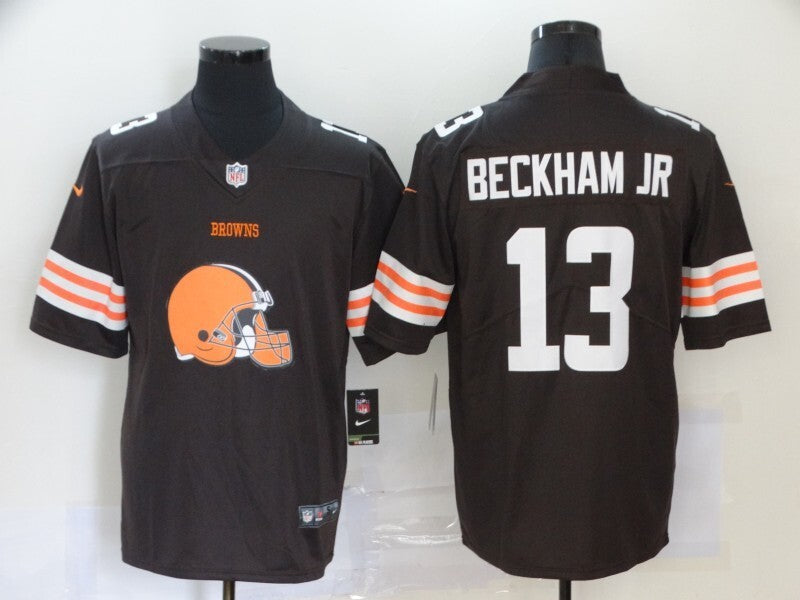 Cleveland Browns #13 Odell Beckham Jr Big Logo Fashion 085 Football Jersey football jersey product view 1