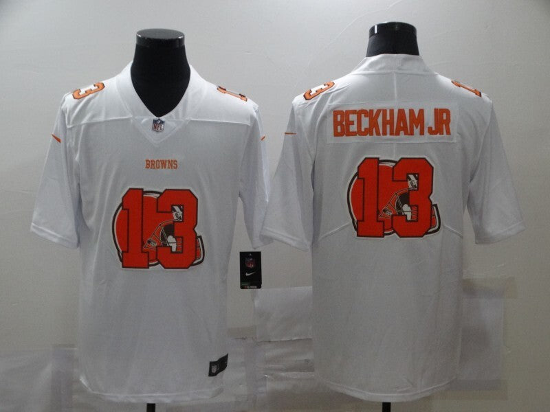 Cleveland Browns #13 Odell Beckham Jr White Shadow 282 Football Jersey football jersey product view 1