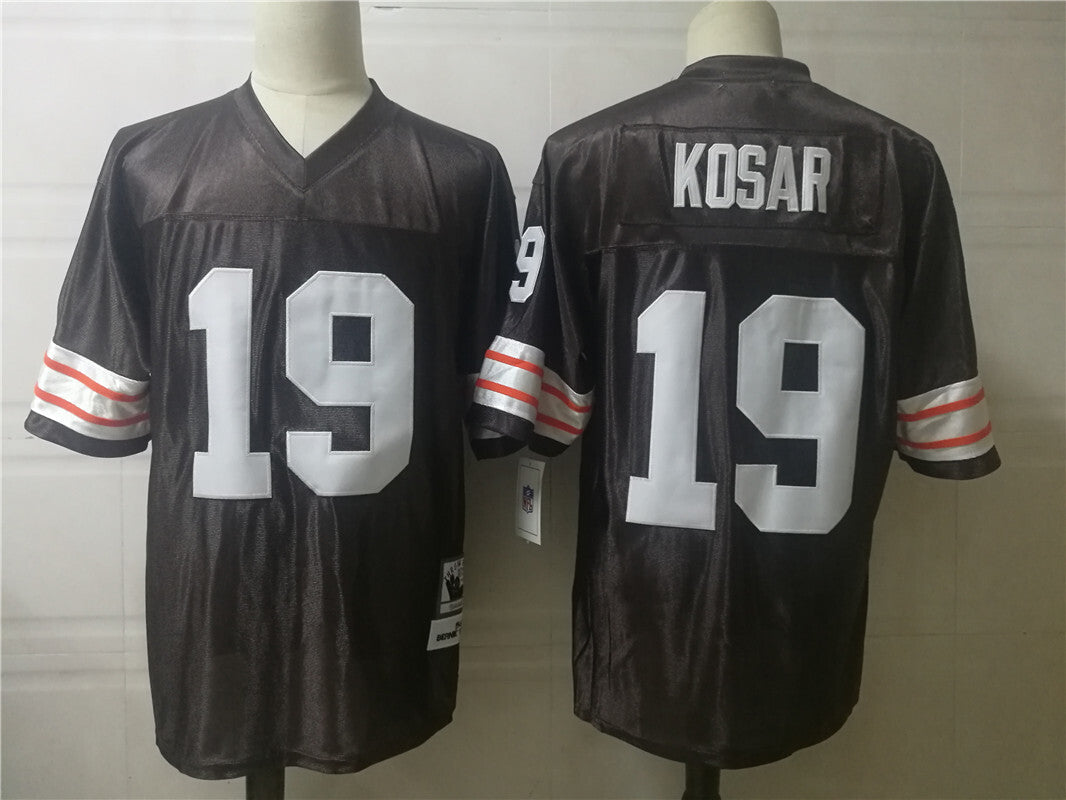 Cleveland Browns #19 Bernie Kosar Football Jersey football jersey product view 1