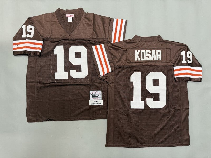 Cleveland Browns #19 Bernie Kosar Cleveland Browns Style 3 Football Jersey football jersey product view 1
