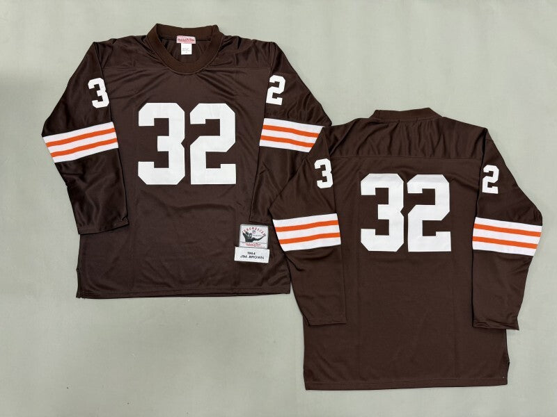Cleveland Browns #32 Jim Brown Cleveland Browns Style 2 Football Jersey football jersey product view 1