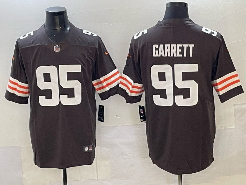 Cleveland Browns #95 Myles Garrett Retro Adult Style 2 Football Jersey football jersey product view 1