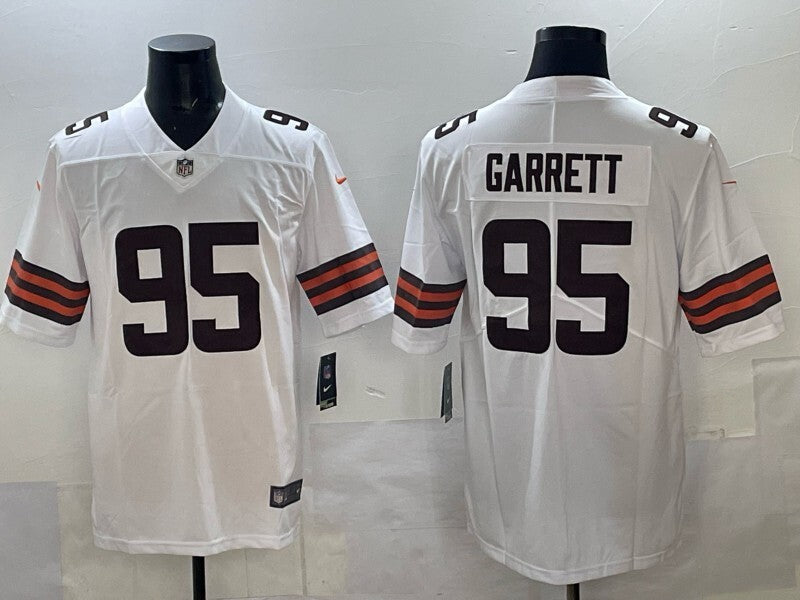 Cleveland Browns #95 Myles Garrett Retro Adult Style 3 Football Jersey football jersey product view 1