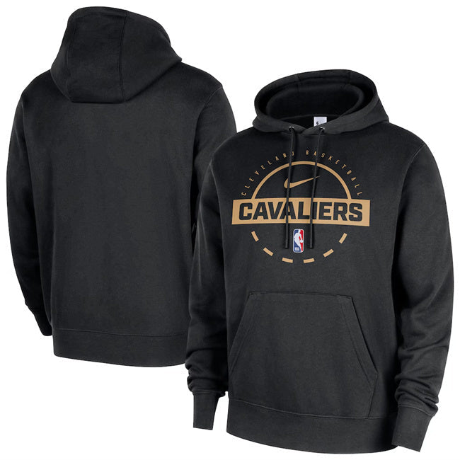 Cleveland Cavaliers Black 2025 26 Practice Club Pullover Hoodie Basketball Jersey basketball jersey product view 1