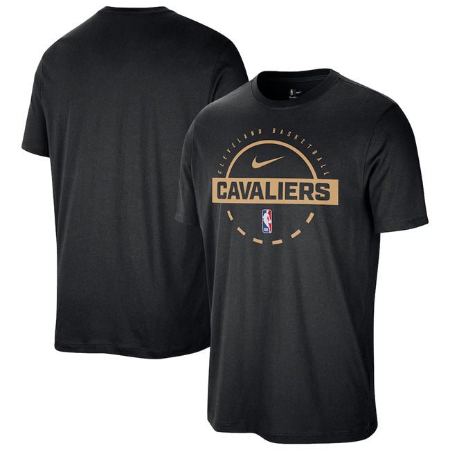 Cleveland Cavaliers Black Practice T-Shirt Basketball Jersey basketball jersey product view 1