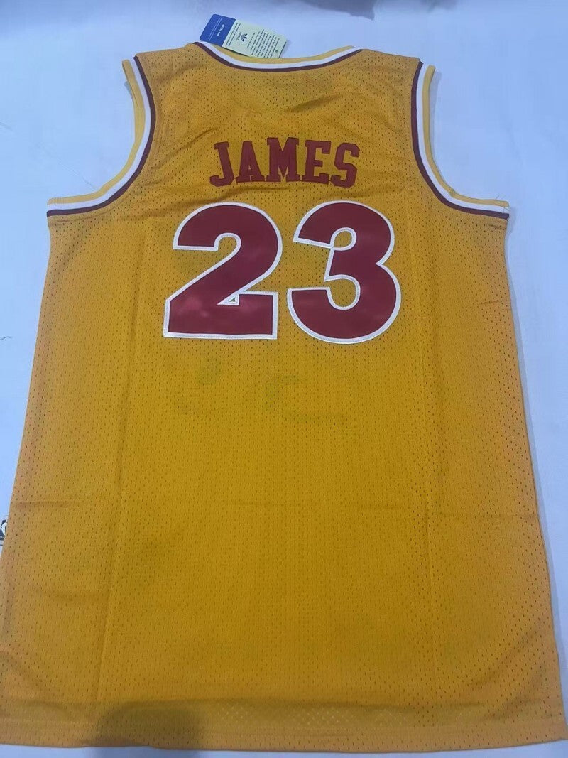 Cleveland Cavaliers Cavaliers Team 23 # Yellow Style 1 Basketball Jersey basketball jersey product view 1