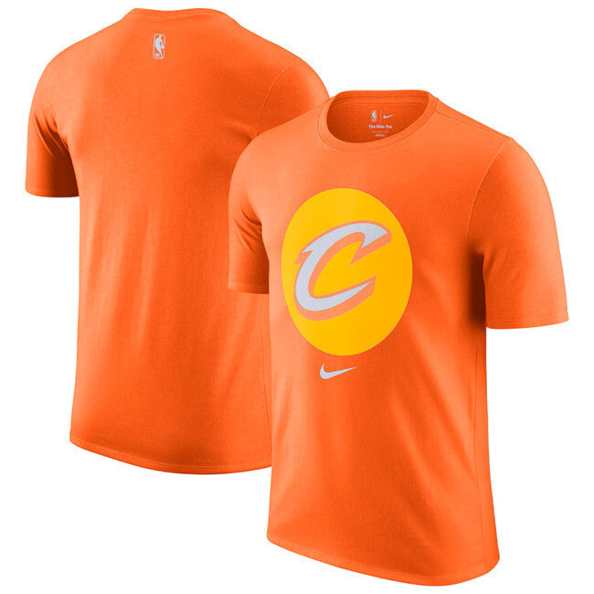 Cleveland Cavaliers Orange 2025 26 City Edition Remix Essential Logo T-Shirt Basketball Jersey basketball jersey product view 1