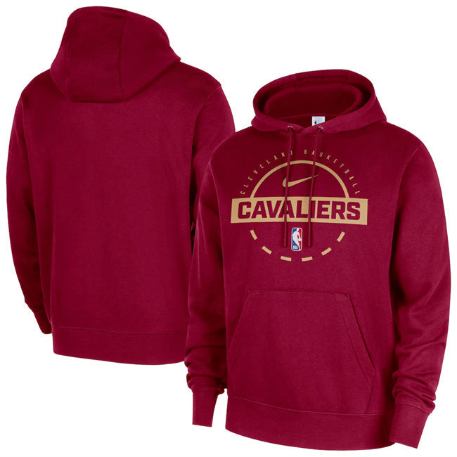 Cleveland Cavaliers Wine 2025 26 Practice Club Pullover Hoodie2 Basketball Jersey basketball jersey product view 1