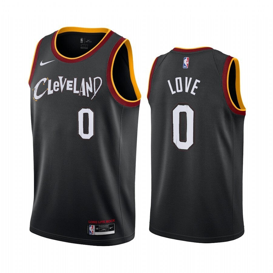 Cleveland Cavaliers #0 Kevin Love 21 City Black Basketball Jersey basketball jersey product view 1