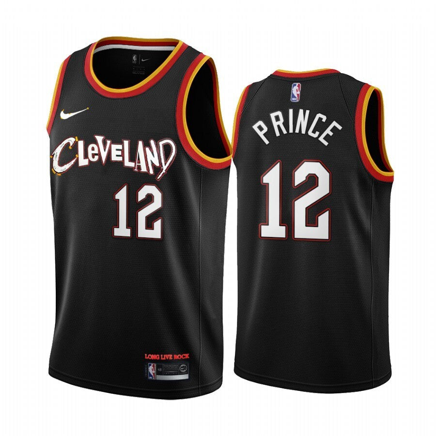 Cleveland Cavaliers #12 Taurean Prince 21 City Black Basketball Jersey basketball jersey product view 1