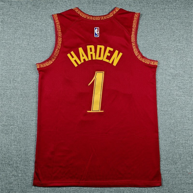 Cleveland Cavaliers #1 James Harden 26 Cavaliers 1 Red City Edition Style 1 Basketball Jersey basketball jersey product view 1