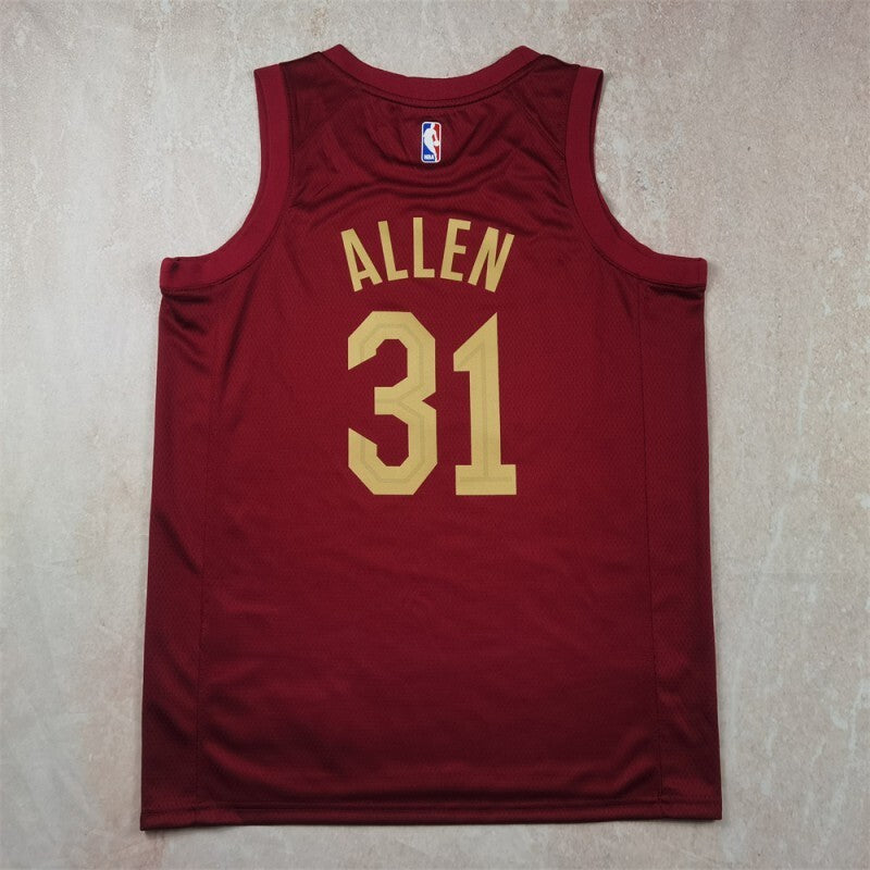 Cleveland Cavaliers #31 Jarrett Allen Hot Press Cavaliers Style 1 Basketball Jersey basketball jersey product view 1