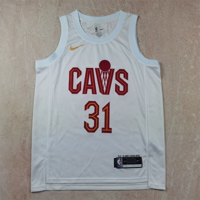 Cleveland Cavaliers #31 Jarrett Allen Hot Press Cavaliers Style 6 Basketball Jersey basketball jersey product view 1