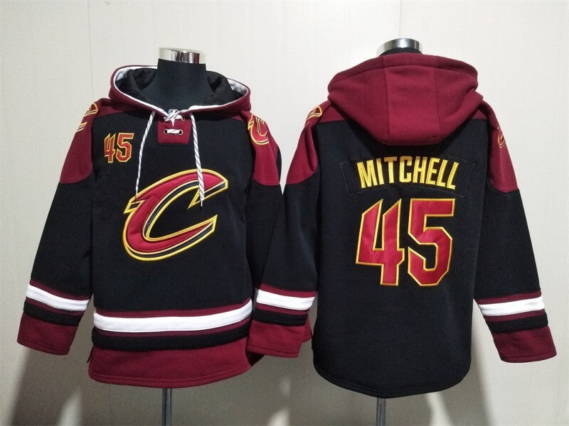 Cleveland Cavaliers #45 Donovan Mitchell Cavaliers Basketball Jersey basketball jersey product view 1