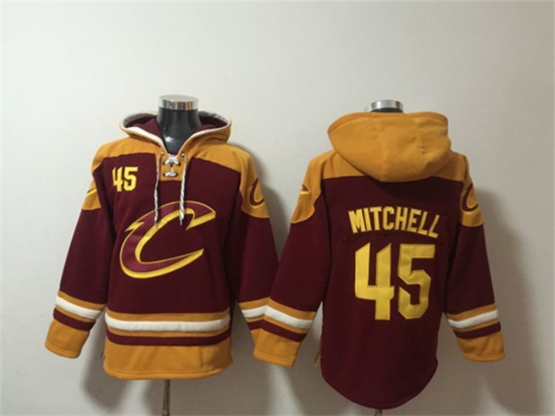 Cleveland Cavaliers #45 Donovan Mitchell Cavaliers 45 Basketball Jersey basketball jersey product view 1